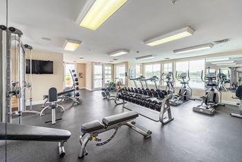 A spacious gym